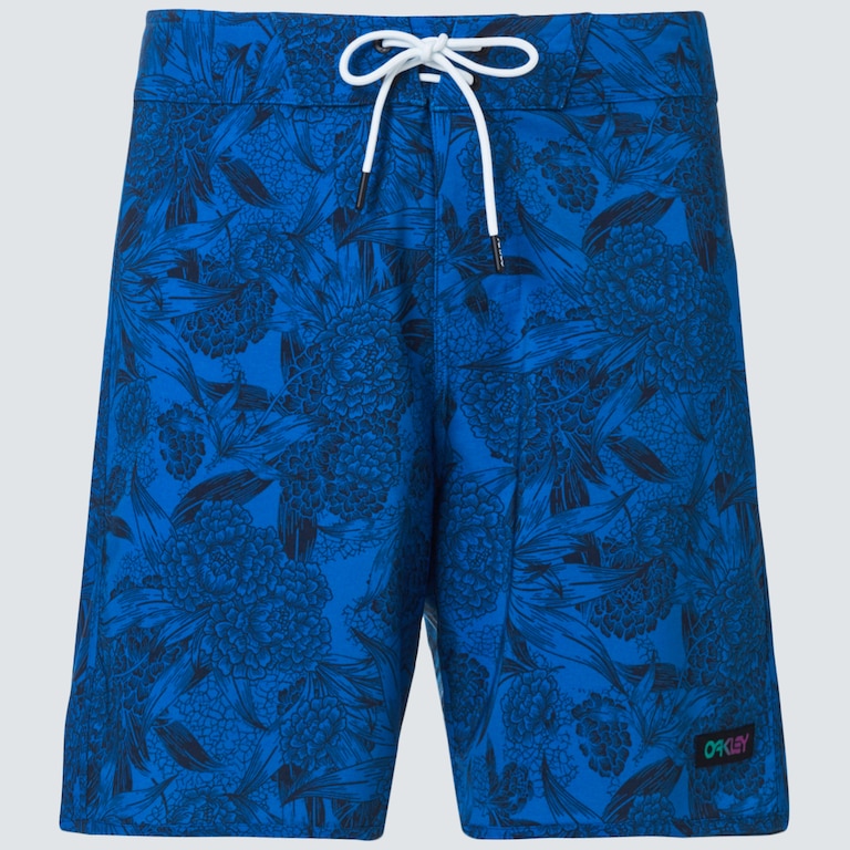 Dark Floral 18 Rc Boardshorts - Blue Flower