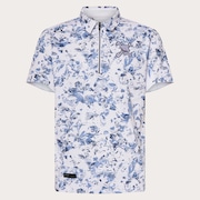 Skull Geo Foliage Shirt - White Print