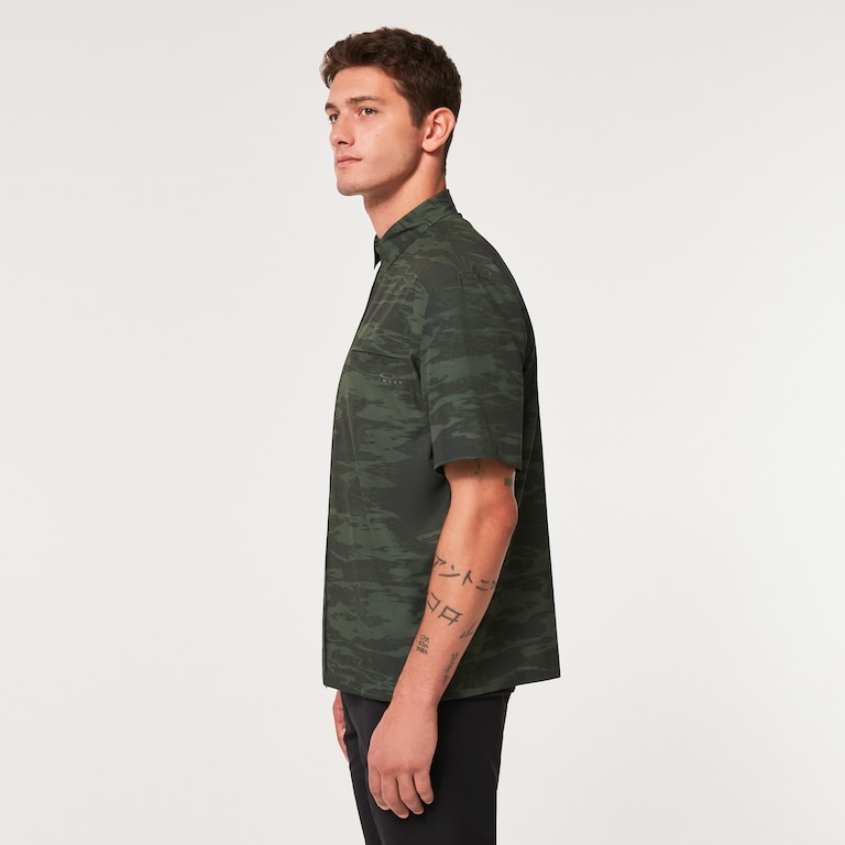 All Day  Rc Shirt - Brush Tiger Camo Green