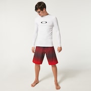Fade Out 21" Rc Boardshort - Black/Red Stripes