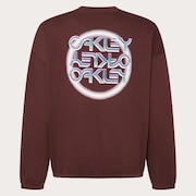 Mtl Ringed B1B Crew Sweatshirt - Grenache