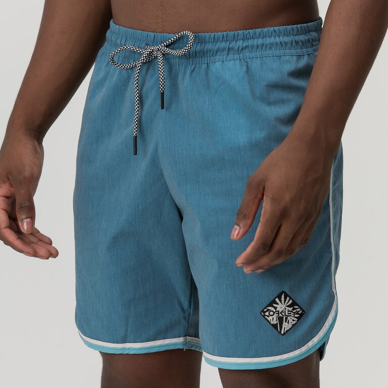 Bermuda Para Água Masc Mod Linear Threads Boardshorts - Legion Blue