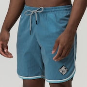 Bermuda Para Água Masc Mod Linear Threads Boardshorts - Legion Blue