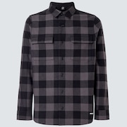 Bear Cozy Flannel - Black/Gray Check