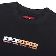 Camiseta Oakley x PIET Caution Ripped - Jet Black