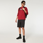 Locked In B1B Ls Tee - Iron Red