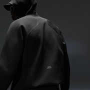Latitude Veil Knitted Hoodie - Pitch Black