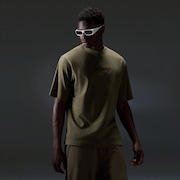 Echo Mod Embroidered Tee - Deep Olive