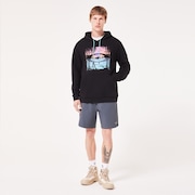 Golden Hour Bark Po Hoodie - Blackout