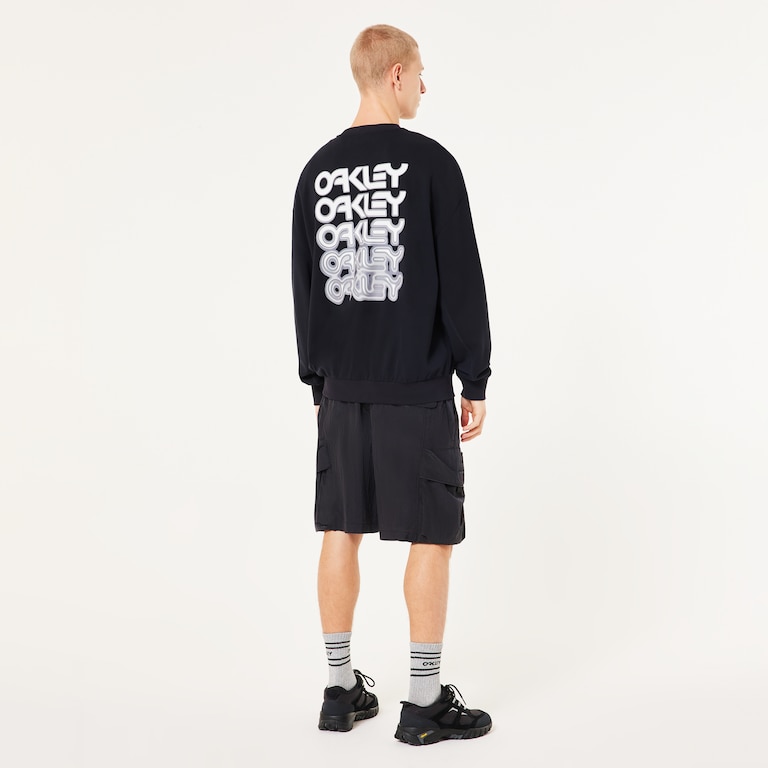 B1B Repeated Crewneck Sweatshirt - Blackout