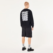 B1B Repeated Crewneck Sweatshirt - Blackout