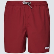 Seersucker 16" Beach Short - Iron Red