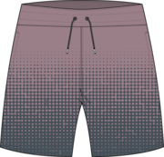Sand Pixel Rc 16" Beachshort - Gradient Monogram Slate/Toadstool