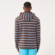 Dawny 1/4 Zip Hoodie - Carafe Stripes