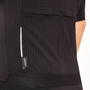 Gridskin Pinstripe SS Jersey - Blackout