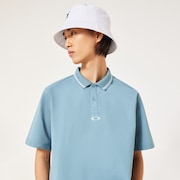 O-Sync Pack Abstract Hem Polo - Blue Ice