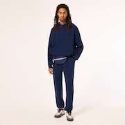Indigo Side Zip Hoodie - Blue Indigo