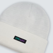 B1B Gradient Patch Beanie - White