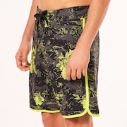 Palm Florals Rc 19” Boardshort - Tiger Flowers Camo Green
