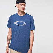 Cracks Ellipse Tee - Universal Blue Heather