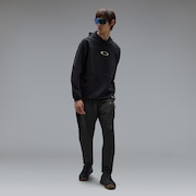 Striking Matelasse Hoodie - Pitch Black