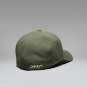 6 Panel Stretch Metallic Hat - Deep Olive/Mist