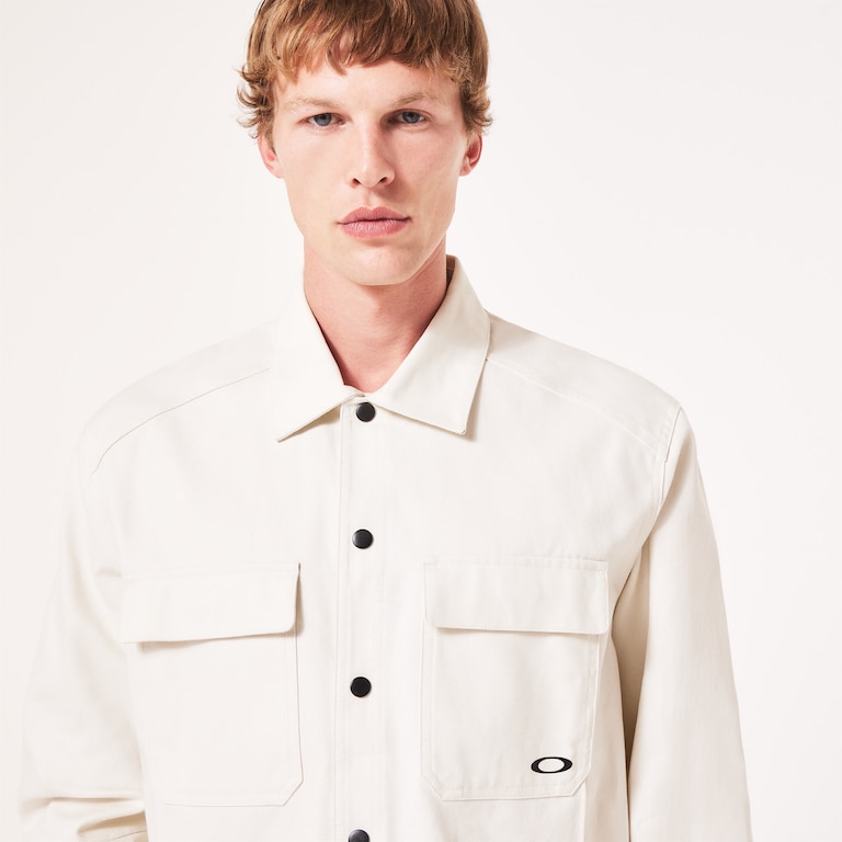 Canvas Snap Jacket - Artic White