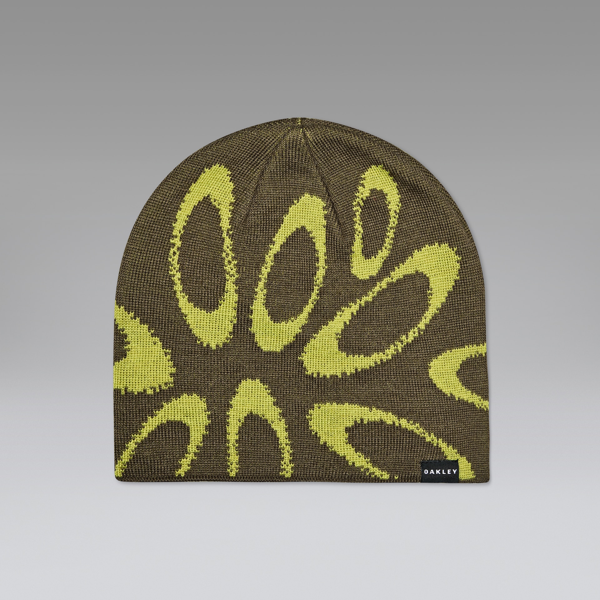 Oakley Ellipse Graphic Beanie in Deep Olive/Cactus | Oakley® US