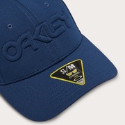 6 Panel Stretch Hat Embossed - Team Navy