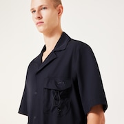 Cuban Collar SS Shirt - Blackout