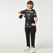 （子供用) Striking Qd S/S Tee Ytr 1.0 - Black Print