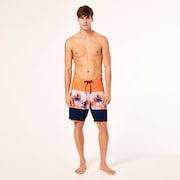 Palm Florals Rc 19” Boardshort - Soft Orange