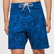 Dark Floral 18 Rc Boardshorts - Blue Flower