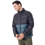 Puffer Block Color Utility Jacket - Blackout