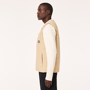 Quilted Sherpa Vest - Humus