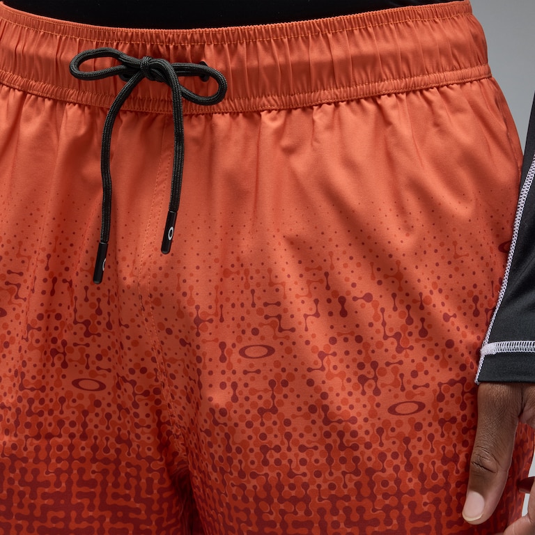 Sand Pixel Rc 16" Beachshort - Monogram Gradient Orange