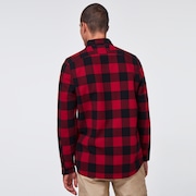 Podium Long Sleeve Flannel - Sundried Tomato