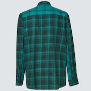 Bonfire Full Zip LS - Bayberry Check