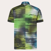 Skull Mirage Graphic Zip Shirt - Black Print