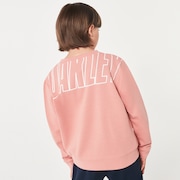 Enhance Qd Fleece Crew Ytr 4.0 - Coral Marle