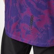 Ride Free Ss Jersey - Purple Mountain Td Print