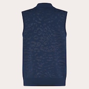 Skull Spotted Jacquard Vest - Midnight Blue