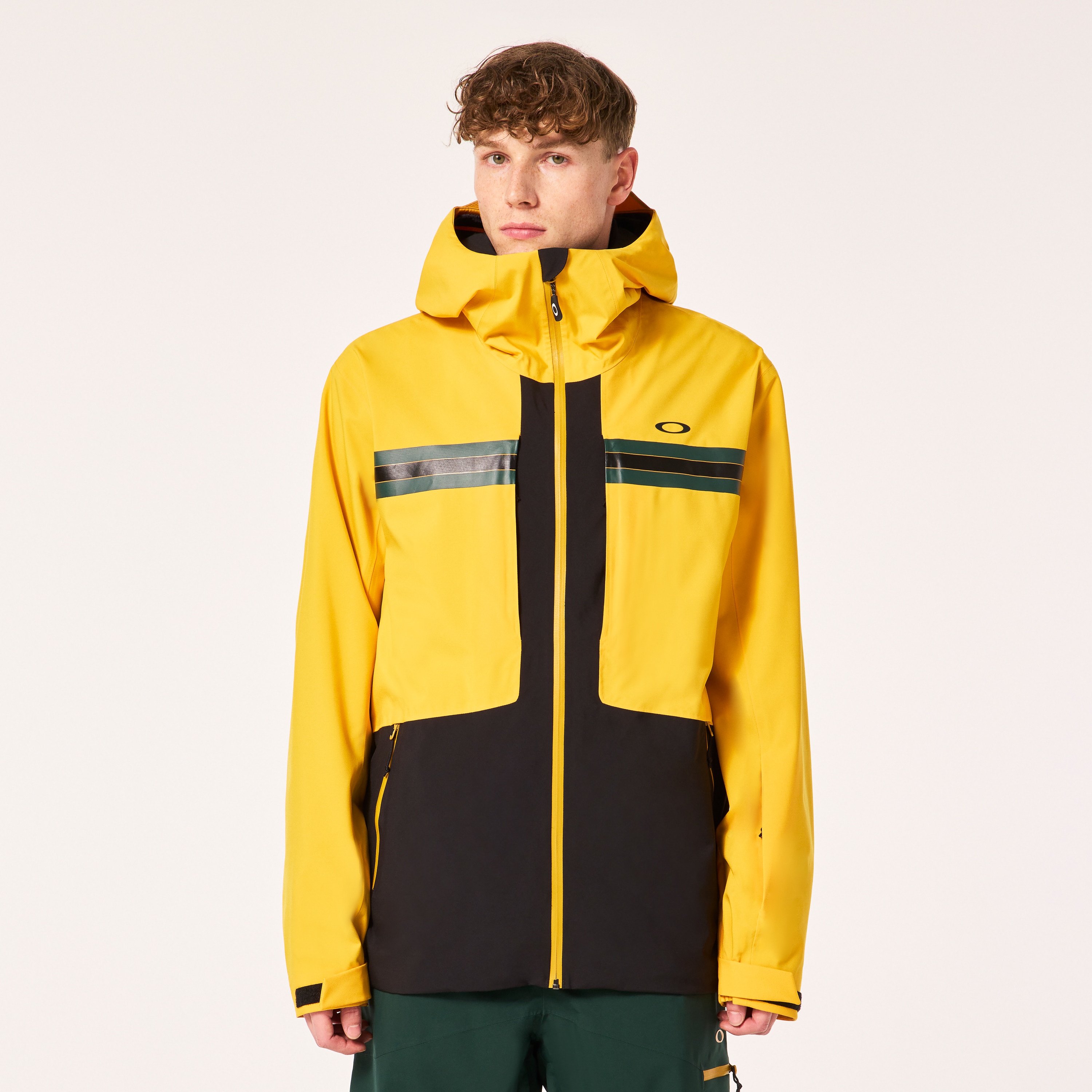 Oakley Tc Reduct Earth Shell Jacket in Amber Yellow/Hunter Green
