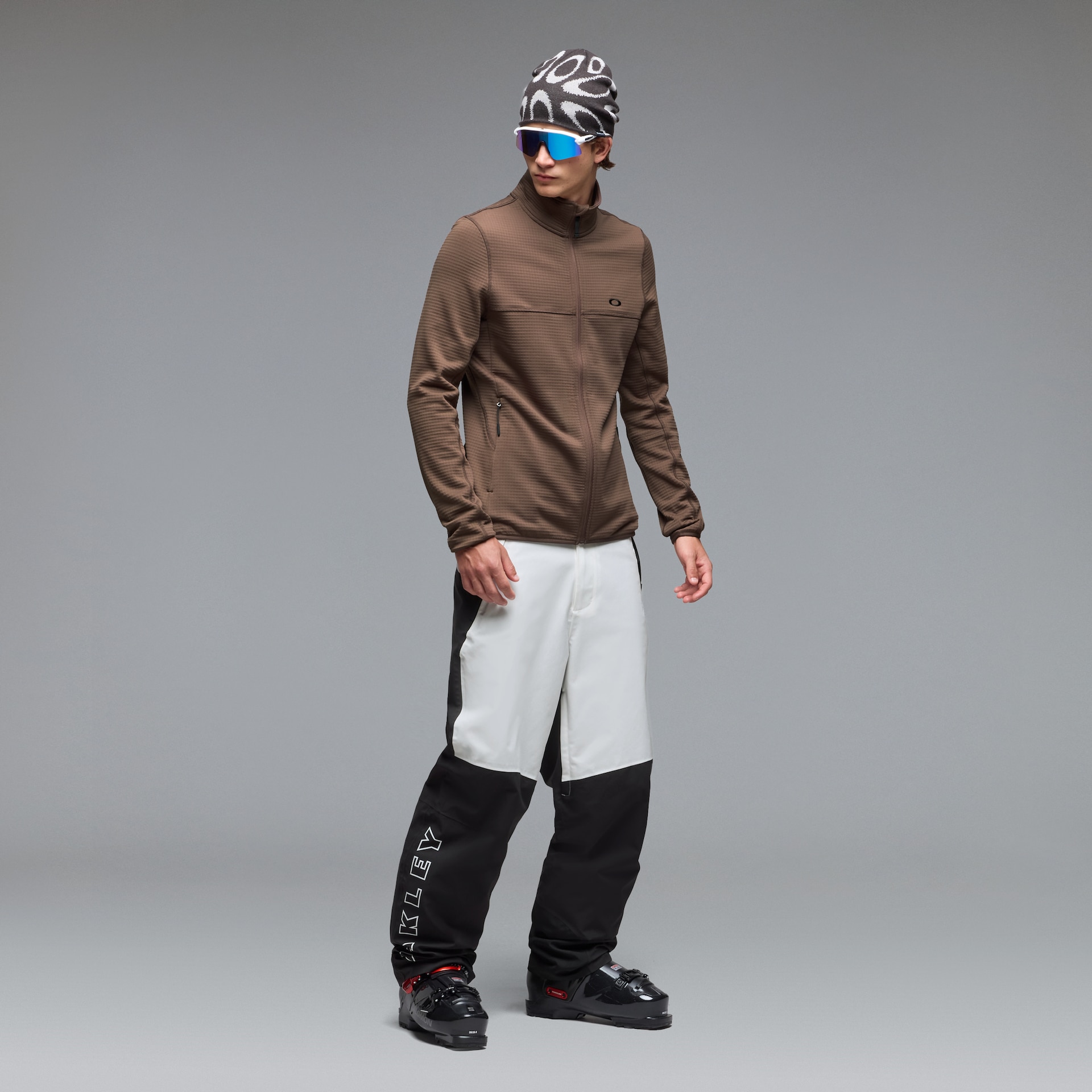 Oakley Canopy Full Zip Sweatshirt In Dark Umber