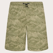 Outdoor Printed Short - Aop Mountain Green Pebble