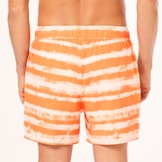 Blur Stripes Rc 16" Beachshort - Blurred Stripe Orange