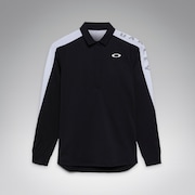 Elevate Color Block LS Shirt - Pitch Black