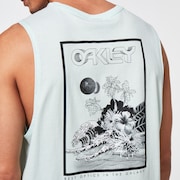 Interstellar Great Wave Tank Top - Bay Green