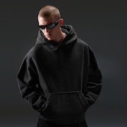 Echo Mod Embroidered Hoodie - Pitch Black