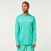Rainbow Rc Hooded Rushguard - Mint Green